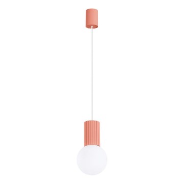 Suspension filaire HALO 1xG9/8W/230V d. 12 cm rose