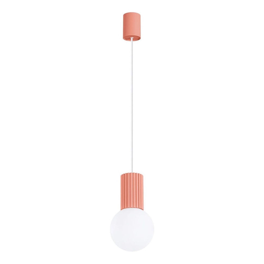 Suspension filaire HALO 1xG9/8W/230V d. 12 cm rose