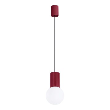 Suspension filaire HALO 1xG9/8W/230V d. 12 cm rouge