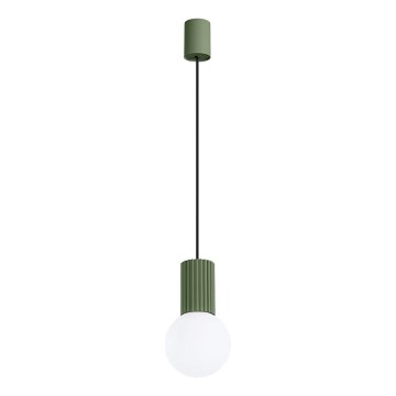 Suspension filaire HALO 1xG9/8W/230V d. 12 cm vert