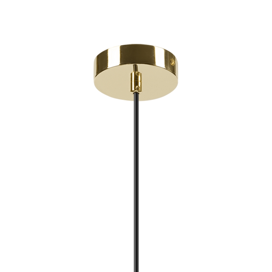 Suspension filaire HARMA 1xE27/15W/230V d. 14 cm blanc/doré