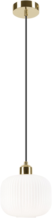 Suspension filaire HARMA 1xE27/15W/230V d. 20 cm blanc/doré