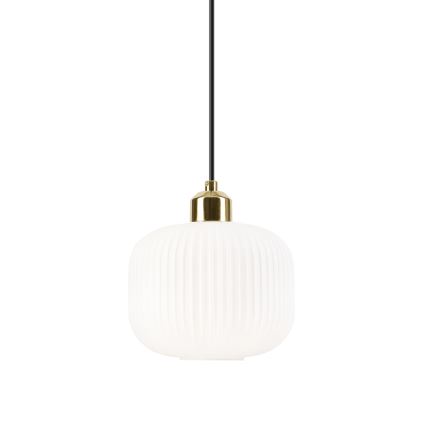 Suspension filaire HARMA 1xE27/15W/230V d. 20 cm blanc/doré
