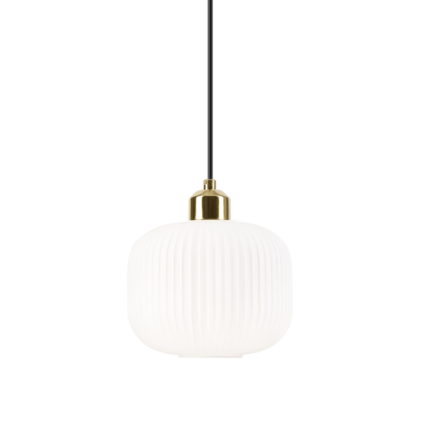 Suspension filaire HARMA 1xE27/15W/230V d. 20 cm blanc/doré