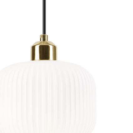 Suspension filaire HARMA 1xE27/15W/230V d. 20 cm blanc/doré
