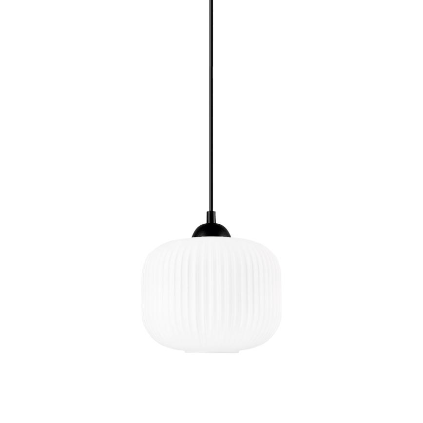 Suspension filaire HARMA 1xE27/15W/230V d. 20 cm blanc/noir