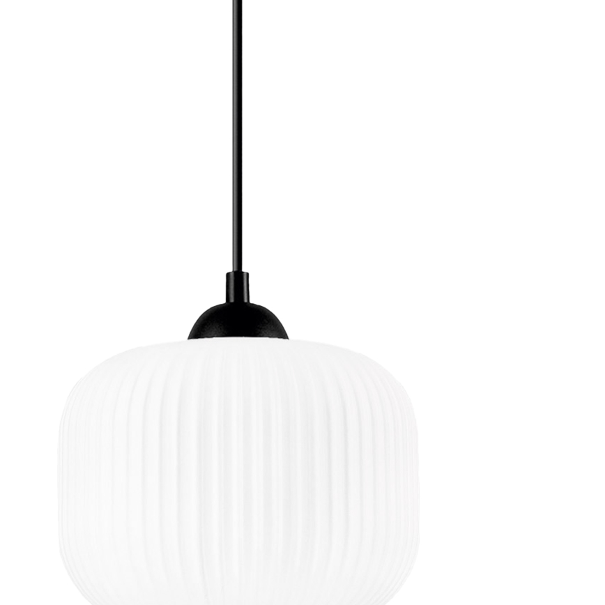 Suspension filaire HARMA 1xE27/15W/230V d. 20 cm blanc/noir