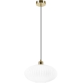 Suspension filaire HARMA 1xE27/15W/230V d. 30 cm blanc/doré