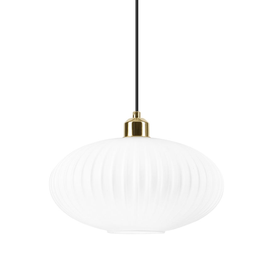 Suspension filaire HARMA 1xE27/15W/230V d. 30 cm blanc/doré