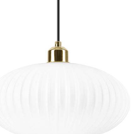 Suspension filaire HARMA 1xE27/15W/230V d. 30 cm blanc/doré