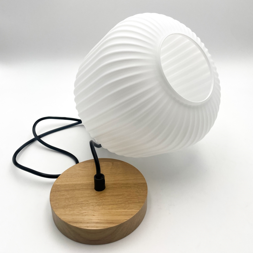 Suspension filaire HARMONY 1xE27/15W/230V d. 20 cm blanc/chêne