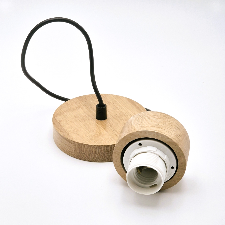 Suspension filaire HARMONY 1xE27/15W/230V d. 20 cm blanc/chêne