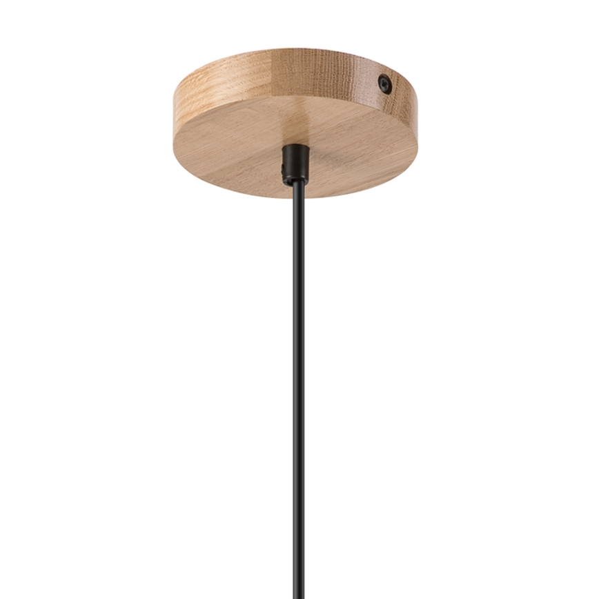 Suspension filaire HARMONY 1xE27/15W/230V d. 20 cm blanc/chêne