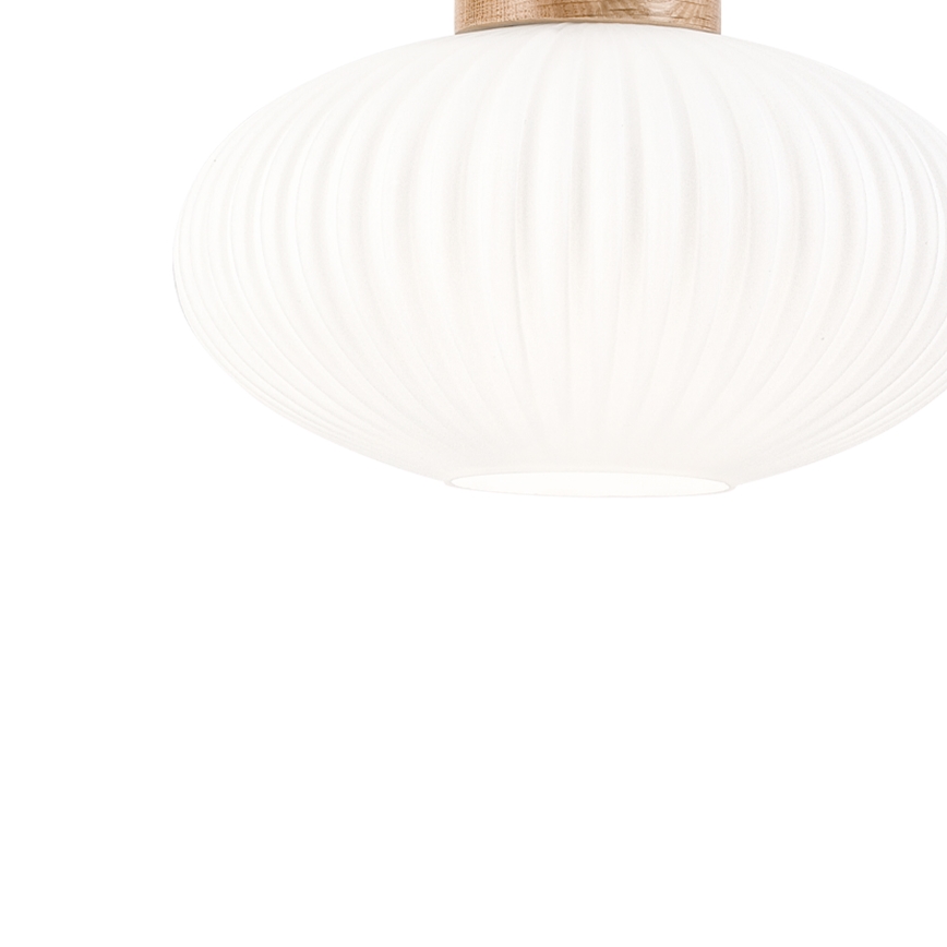 Suspension filaire HARMONY 1xE27/15W/230V d. 25 cm blanc/chêne
