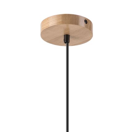 Suspension filaire HARMONY 1xE27/15W/230V d. 25 cm blanc/chêne
