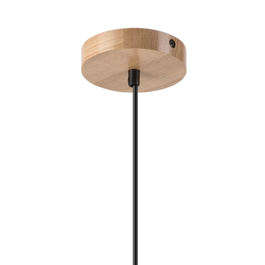 Suspension filaire HARMONY 1xE27/15W/230V d. 25 cm blanc/chêne