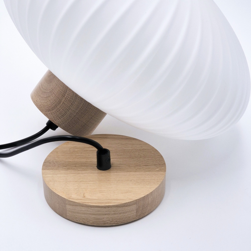 Suspension filaire HARMONY 1xE27/15W/230V d. 30 cm blanc/chêne