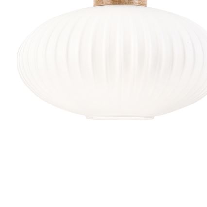 Suspension filaire HARMONY 1xE27/15W/230V d. 30 cm blanc/chêne