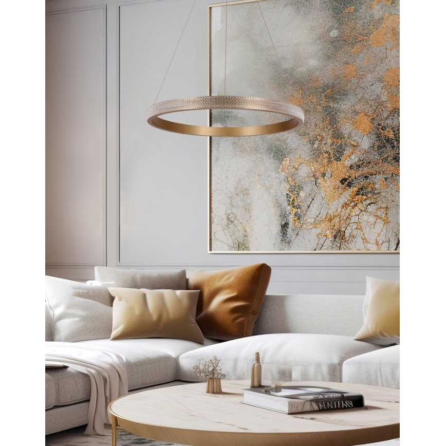 Suspension filaire HASHIM LED/22W/230V d. 40 cm cuivre