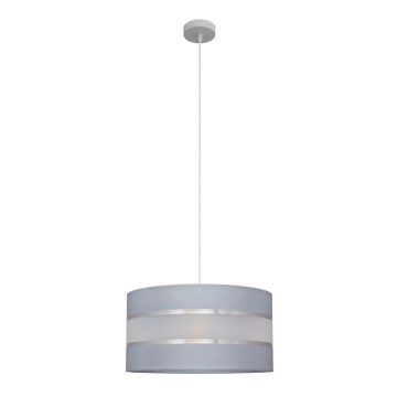 Suspension filaire HELEN 1xE27/15W/230V diam. 40 cm gris/argent