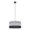 Suspension filaire HELEN 1xE27/15W/230V diam. 40 cm noir/gris/argent