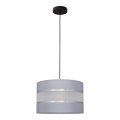 Suspension filaire HELEN 1xE27/15W/230V gris/noir