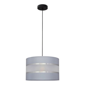 Suspension filaire HELEN 1xE27/15W/230V gris/noir