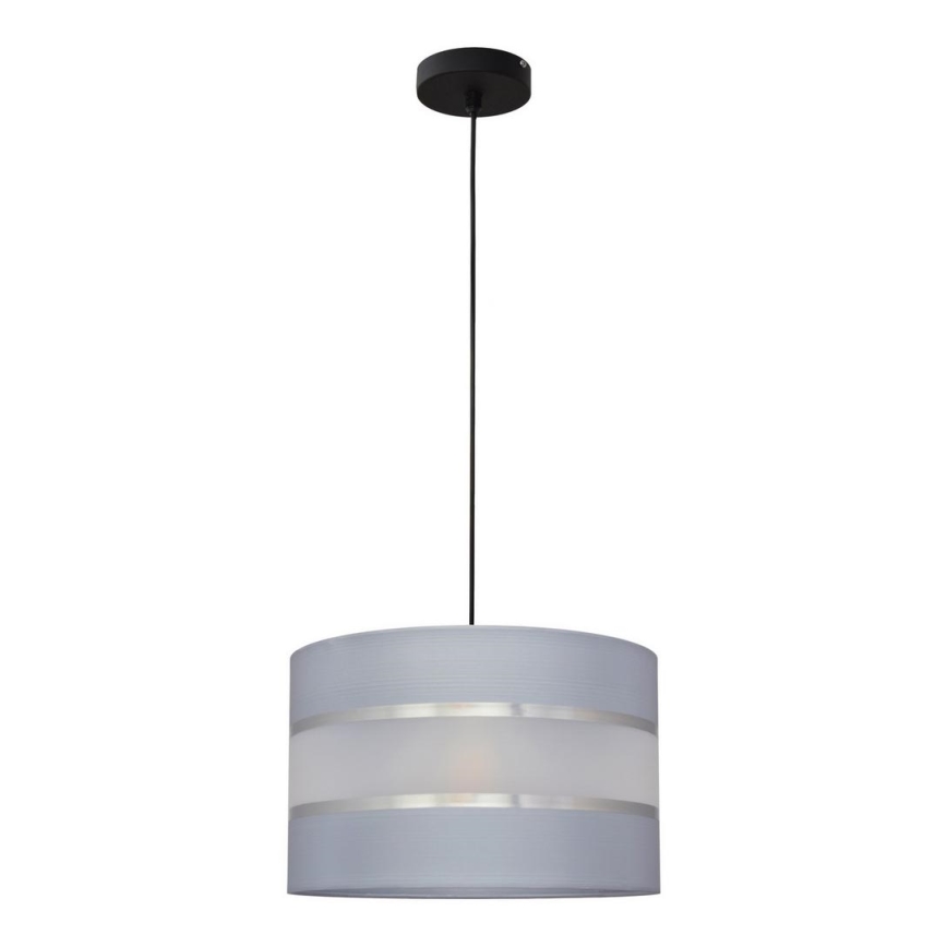 Suspension filaire HELEN 1xE27/15W/230V gris/noir