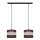 Suspension filaire HELEN 2xE27/15W/230V marron/noir/doré