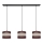 Suspension filaire HELEN 3xE27/15W/230V marron/noir/doré