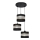 Suspension filaire HELEN 3xE27/15W/230V noir/doré