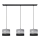 Suspension filaire HELEN 3xE27/15W/230V noir/gris/argent