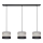 Suspension filaire HELEN 3xE27/15W/230V noir/gris/doré