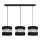 Suspension filaire HELEN 3xE27/15W/230V noire