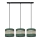 Suspension filaire HELEN 3xE27/15W/230V vert/doré