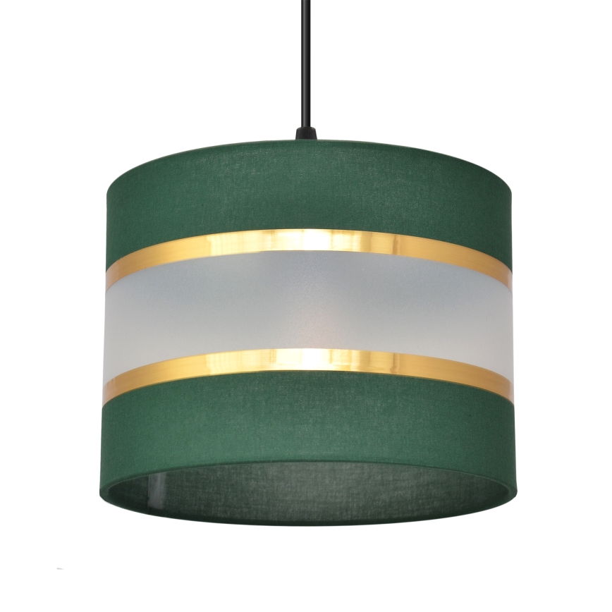 Suspension filaire HELEN 3xE27/15W/230V vert/doré