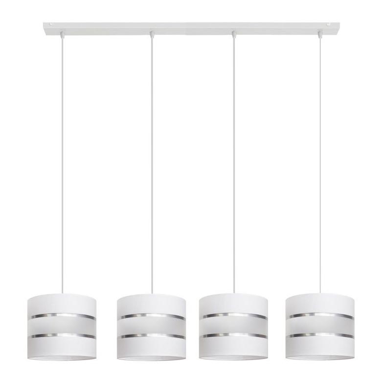 Suspension filaire HELEN 4xE27/15W/230V blanc