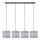 Suspension filaire HELEN 4xE27/15W/230V gris/noir