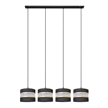 Suspension filaire HELEN 4xE27/15W/230V noir/doré