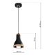 Suspension filaire  HOLLY 1xE27/60W/230V