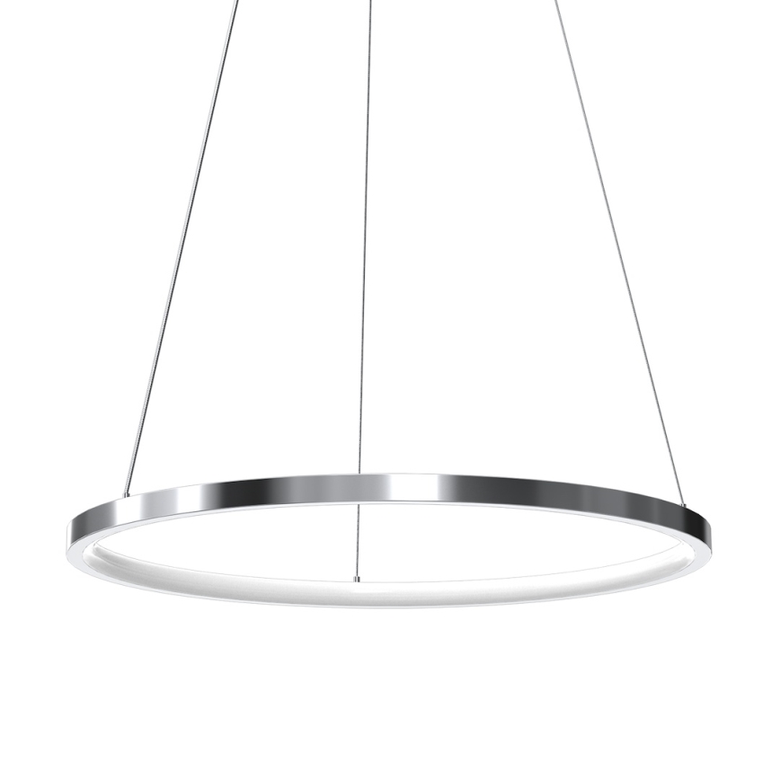 Suspension filaire HOOP LED/27W/230V d. 50 cm 4000K chrome brillant