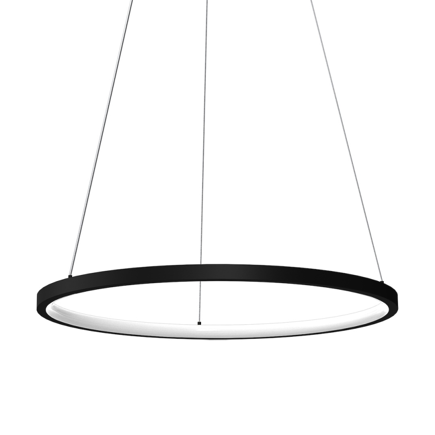 Suspension filaire HOOP LED/27W/230V d. 50 cm 4000K noir