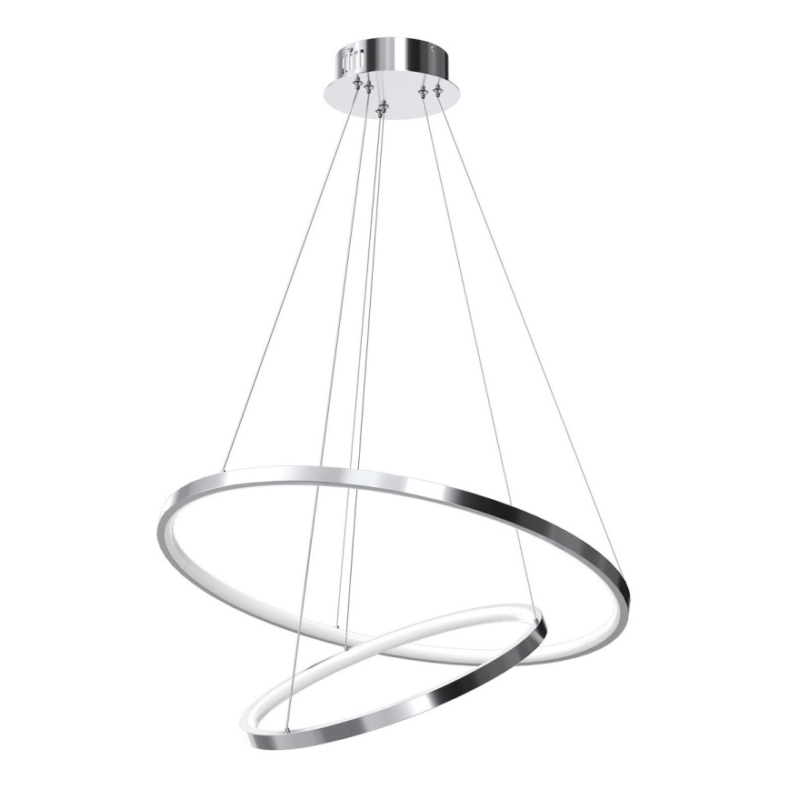 Suspension filaire HOOP LED/51W/230V d. 60 cm 4000K chrome brillant
