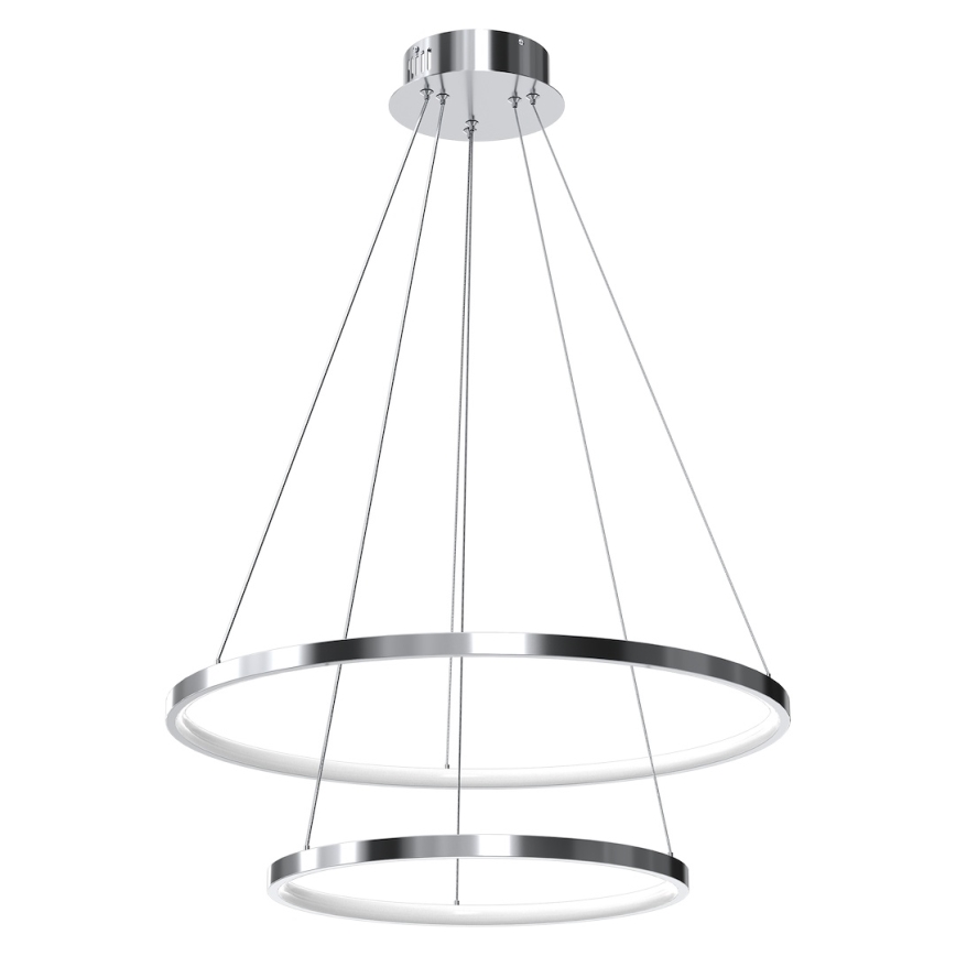 Suspension filaire HOOP LED/51W/230V d. 60 cm 4000K chrome brillant