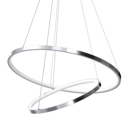 Suspension filaire HOOP LED/51W/230V d. 60 cm 4000K chrome brillant
