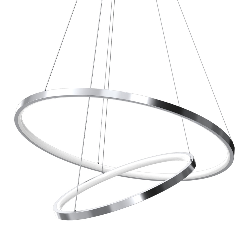 Suspension filaire HOOP LED/51W/230V d. 60 cm 4000K chrome brillant