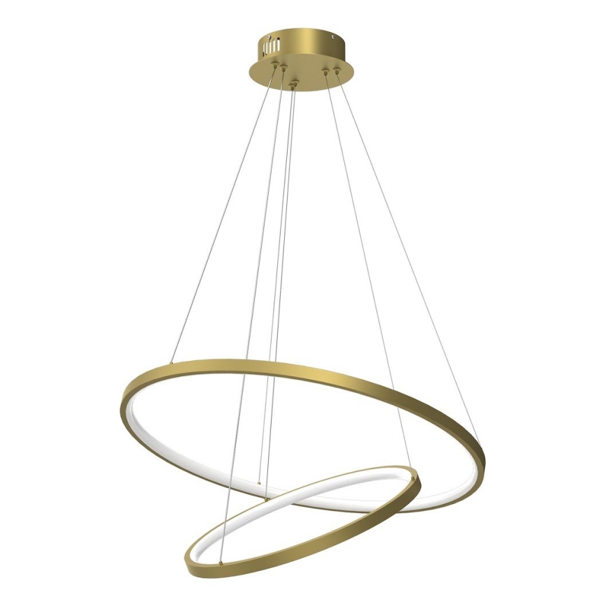 Suspension filaire HOOP LED/51W/230V d. 60 cm 4000K doré
