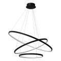 Suspension filaire HOOP LED/93W/230V d. 60 cm 4000K noir