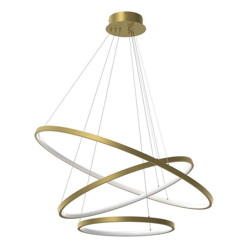 Suspension filaire HOOP LED/93W/230V d. 80 cm 4000K doré