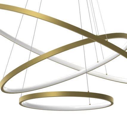 Suspension filaire HOOP LED/93W/230V d. 80 cm 4000K doré
